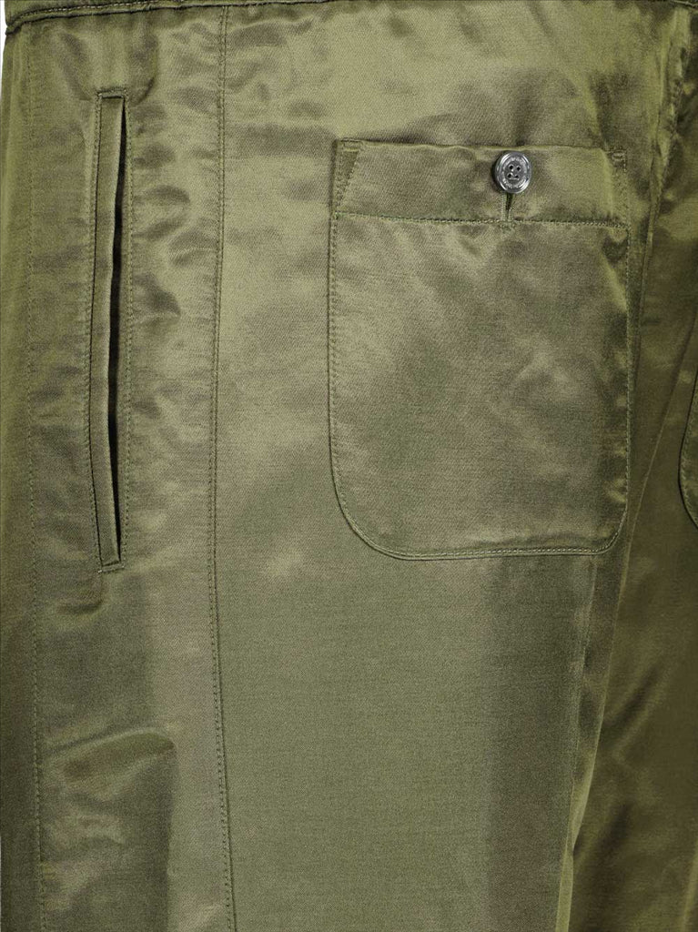 ショートパンツ コットンバミューダショーツ Alexander McQueen 緑 男