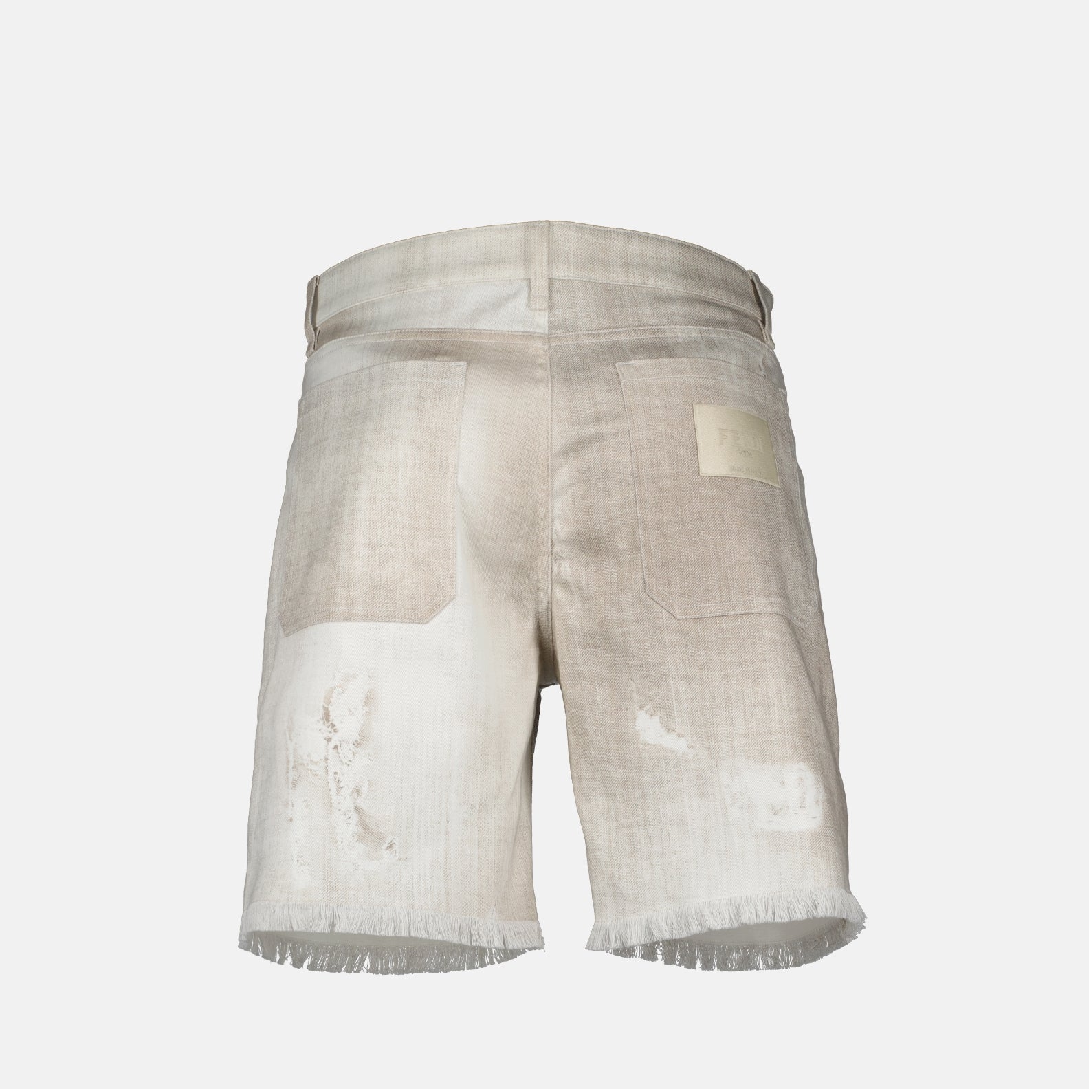 Shorts Denim Bermuda shorts Fendi Beige Man