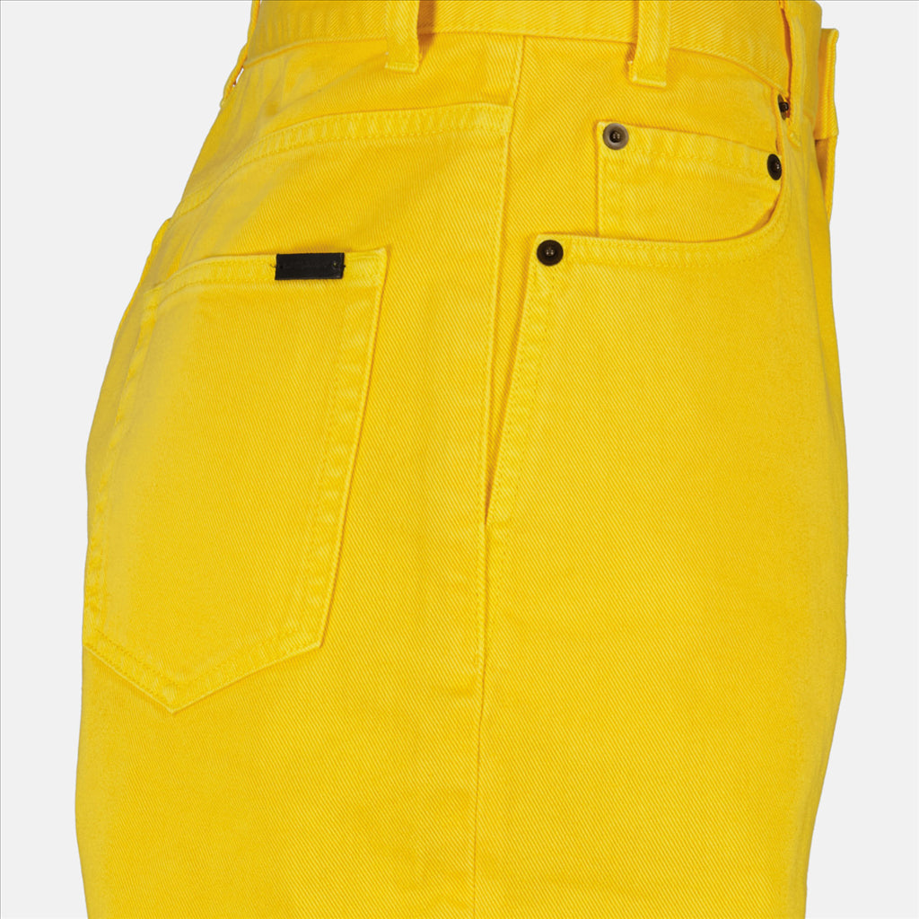 Shorts Bermuda en denim Saint Laurent Amarelo Homme