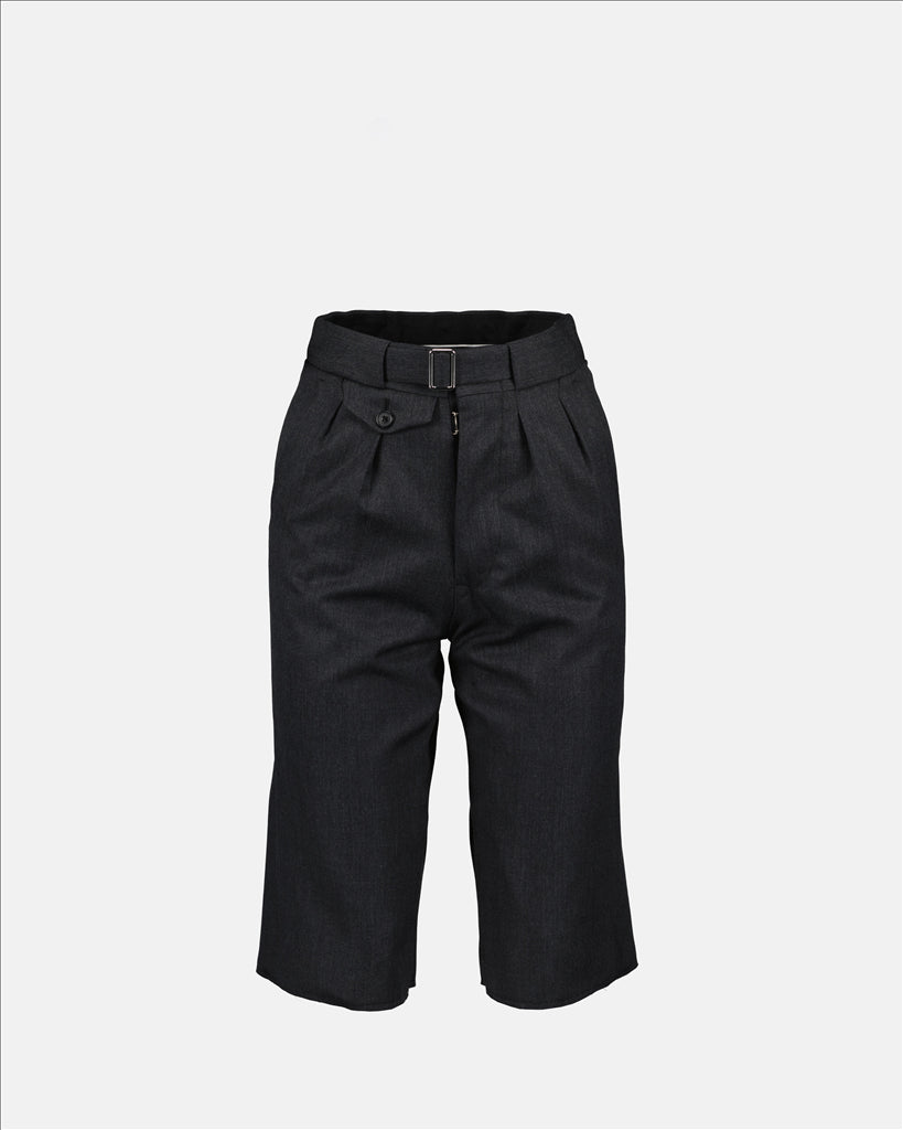 Shorts Bermuda en laine Maison Margiela Noir Femme