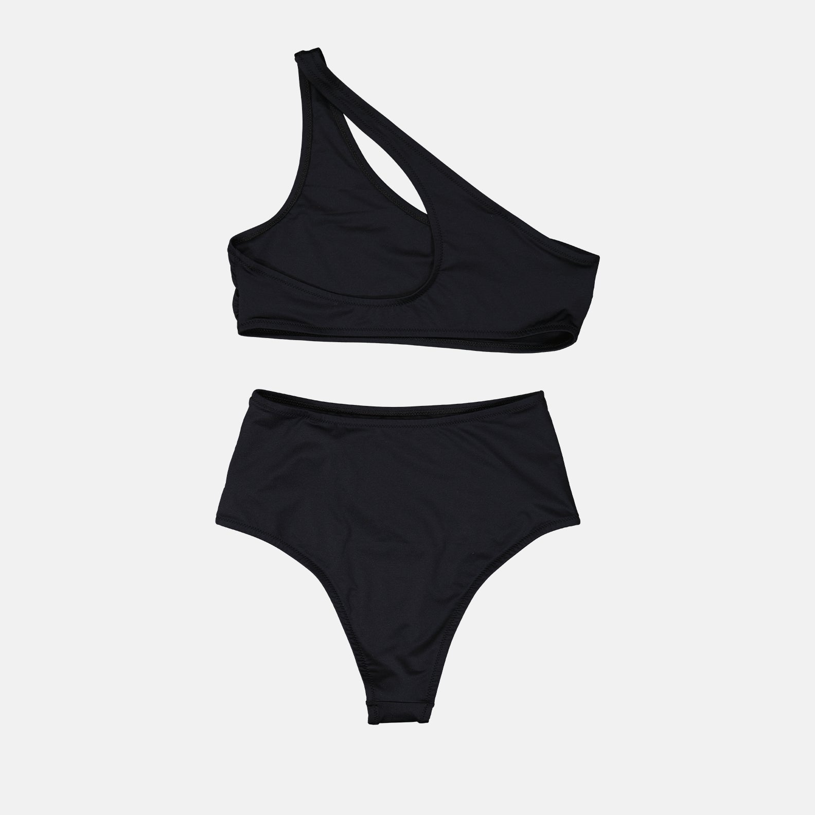 Strandmode Bikini Off Stamp Off-White Schwarz Femme