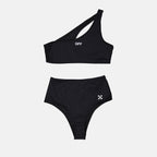 Strandmode Bikini Off Stamp Off-White Schwarz Femme