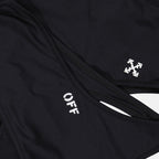 Strandmode Bikini Off Stamp Off-White Schwarz Femme