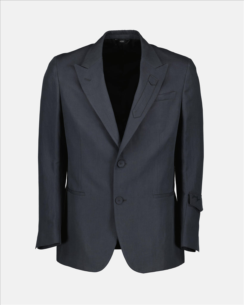 ジャケット リネンブレザー Fendi グレー Homme