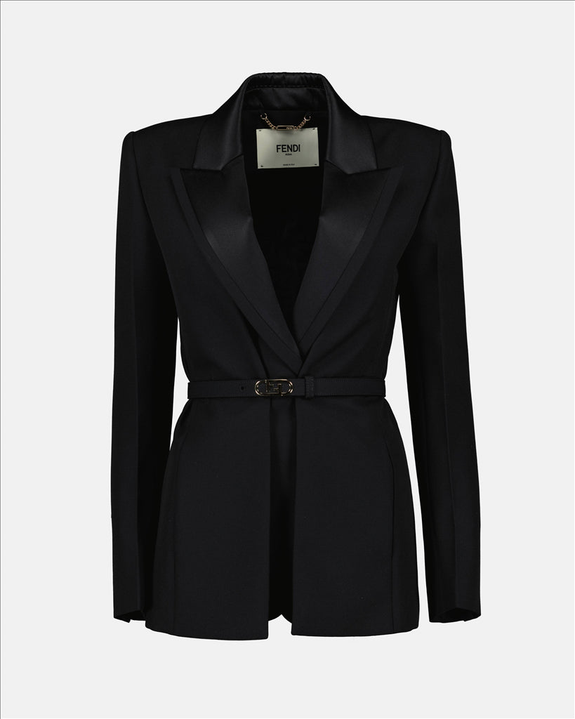 재킷 Blaser O'Lock Fendi 검은색 Femme