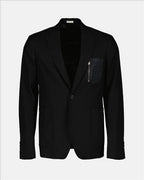 Giacche Blazer con zip Alexander McQueen Nero Uomini