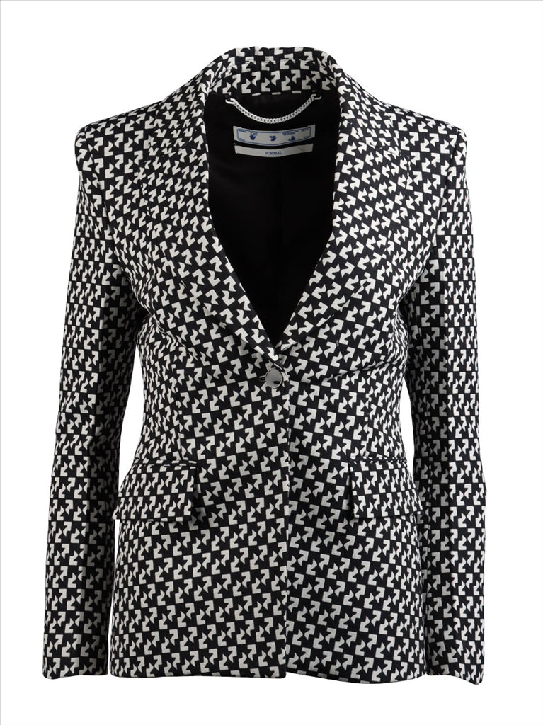 재킷 Blazer Arrow Off-White 검은색 Femme