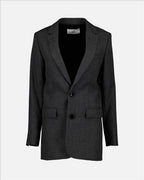 Vestes Blazer en laine Ami PARIS Gris Unisexe