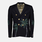 재킷 Blazer Palms Classic Palm Angels 진한 파란색 남성
