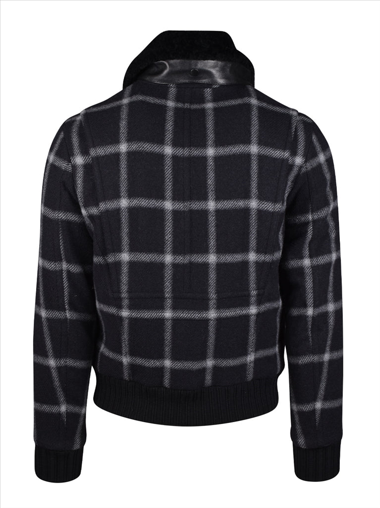 Jaquetas Casaco Aviador Saint Laurent Preto Homens