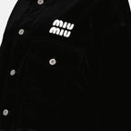 Jackets Velvet jacket Miu Miu Black Femme