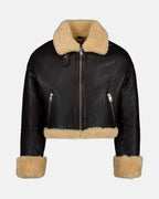 Jackets Shearling jacket Ami PARIS Brown Unisex
