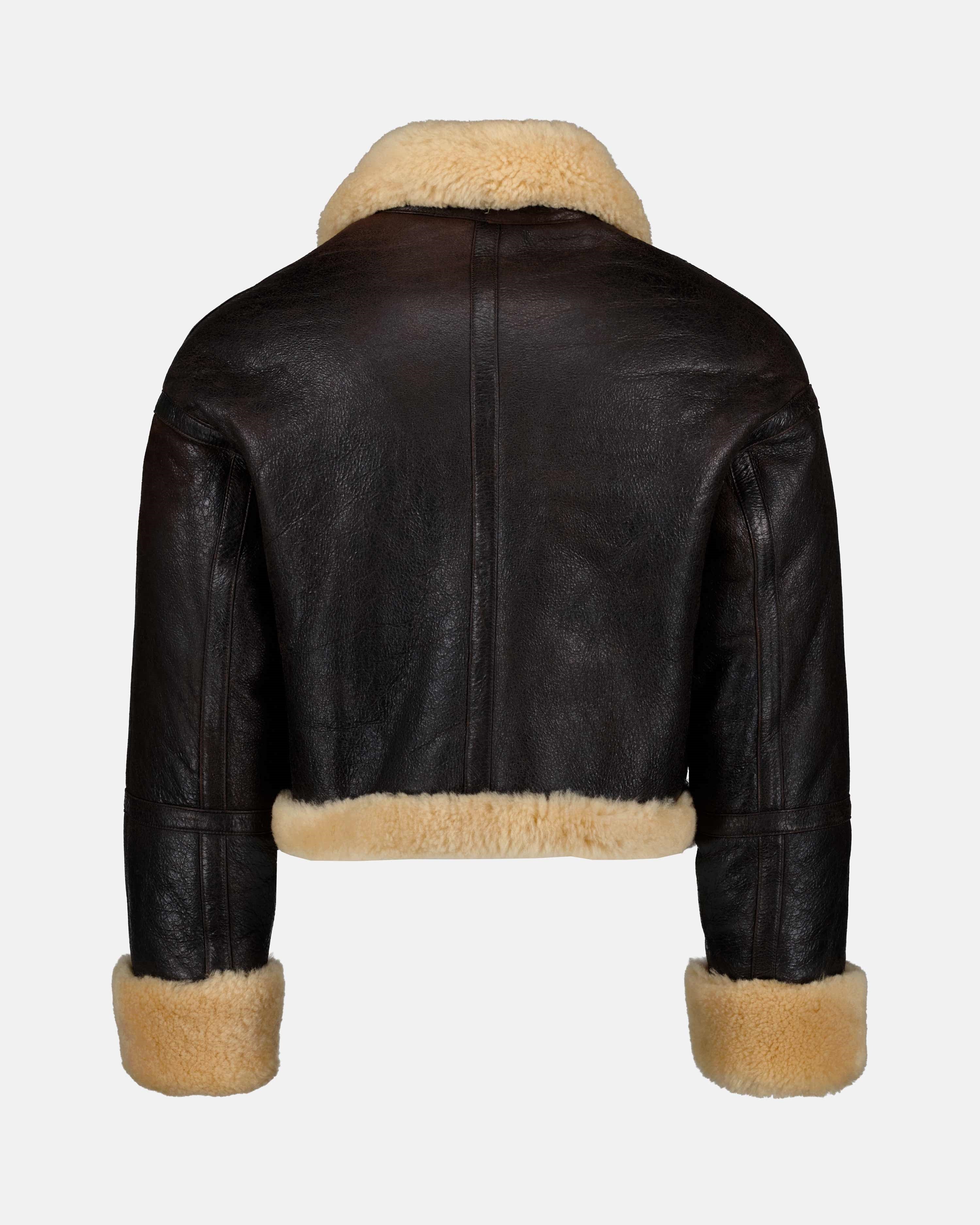Jackets Shearling jacket Ami PARIS Brown Unisex