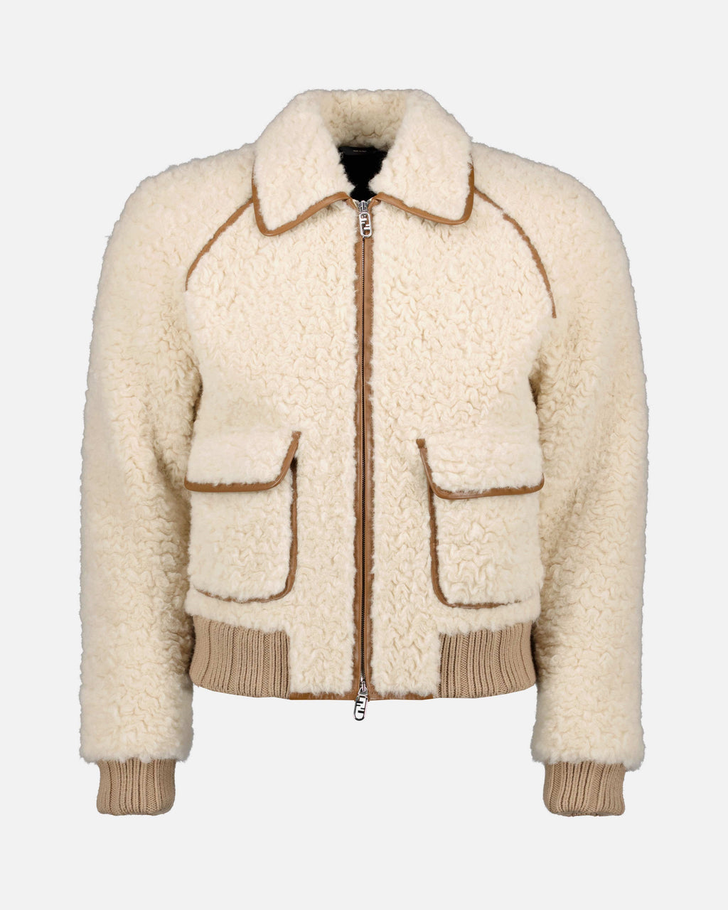 재킷 Bomber shearling Fendi 베이지 Homme