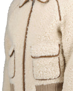재킷 Bomber shearling Fendi 베이지 Homme
