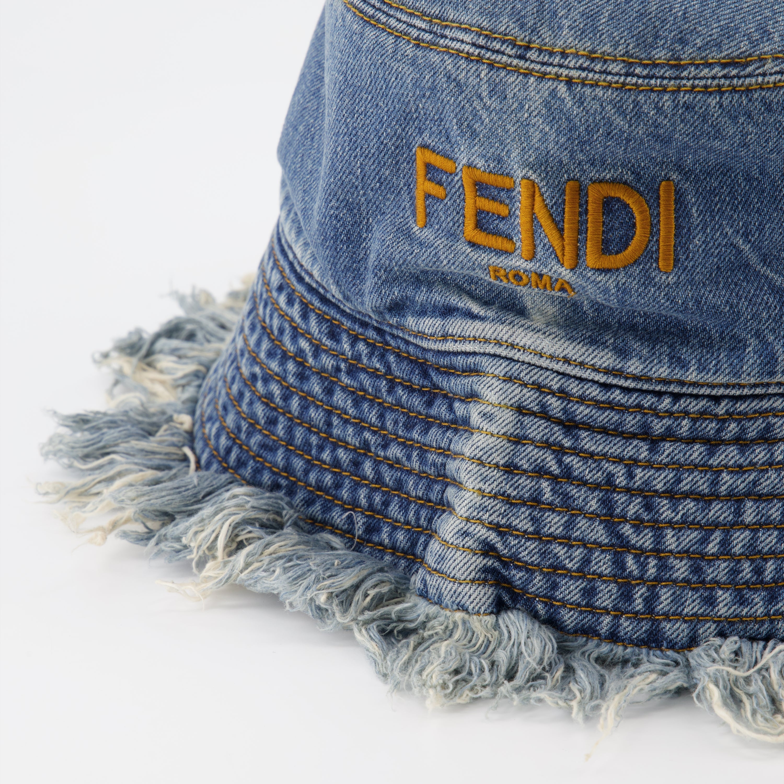 Hats, caps and beanies Denim bucket hat Fendi Blue Man
