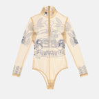 Tops Cavalier tulle bodysuit Burberry Beige Women