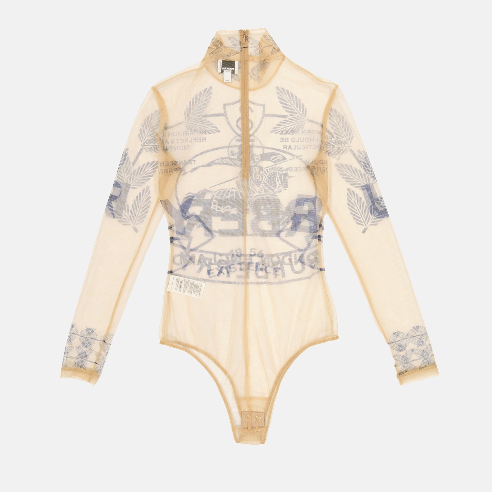 Tops Cavalier tulle bodysuit Burberry Beige Women