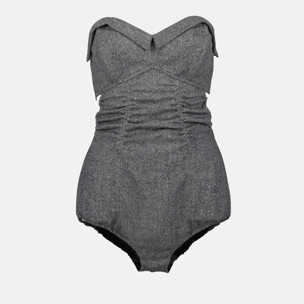 Tops Body corset Signature Maison Margiela Gris Femme