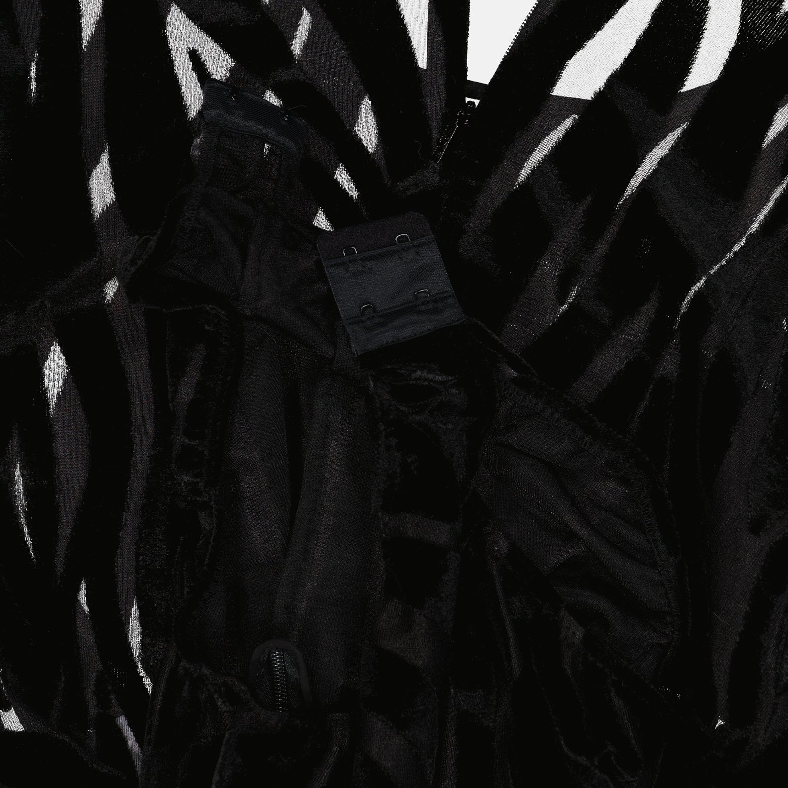 Tops Zebra Bodysuit Versace Black Women