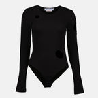 Top Body Meteor Off-White Nero Femme