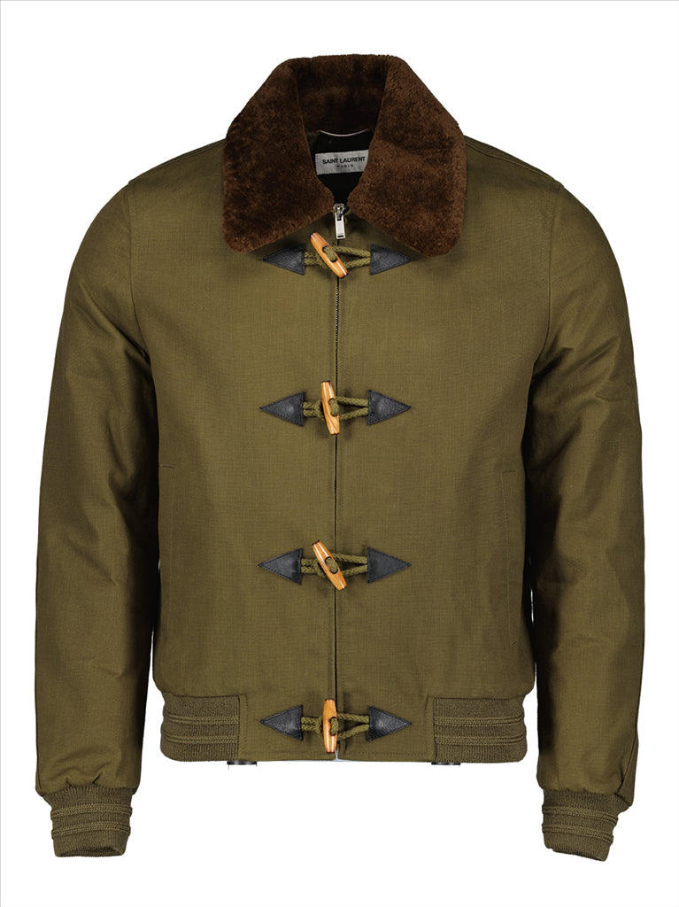 Bomber à col shearling