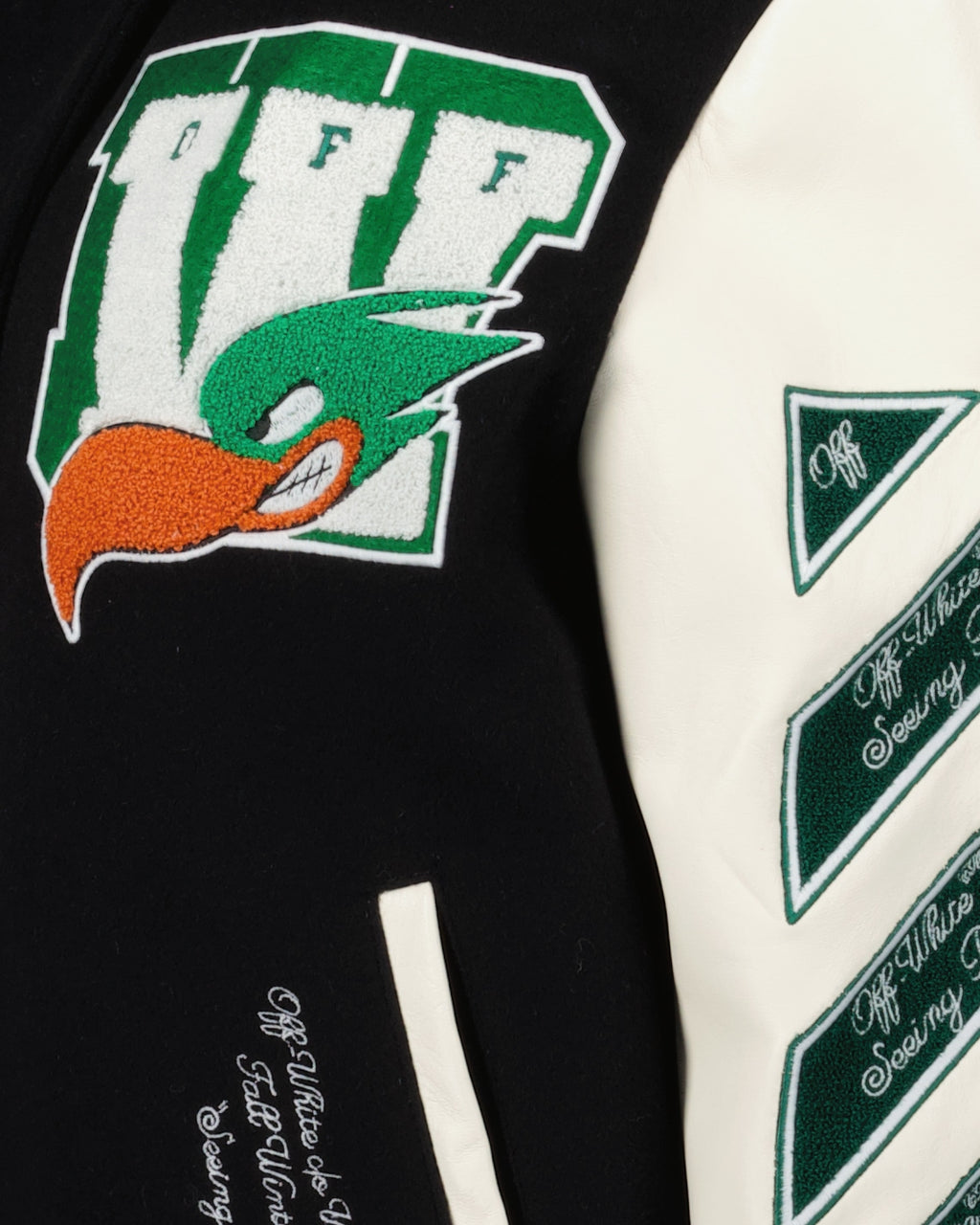 Vestes Bomber à patchs Off-White Noir Femme