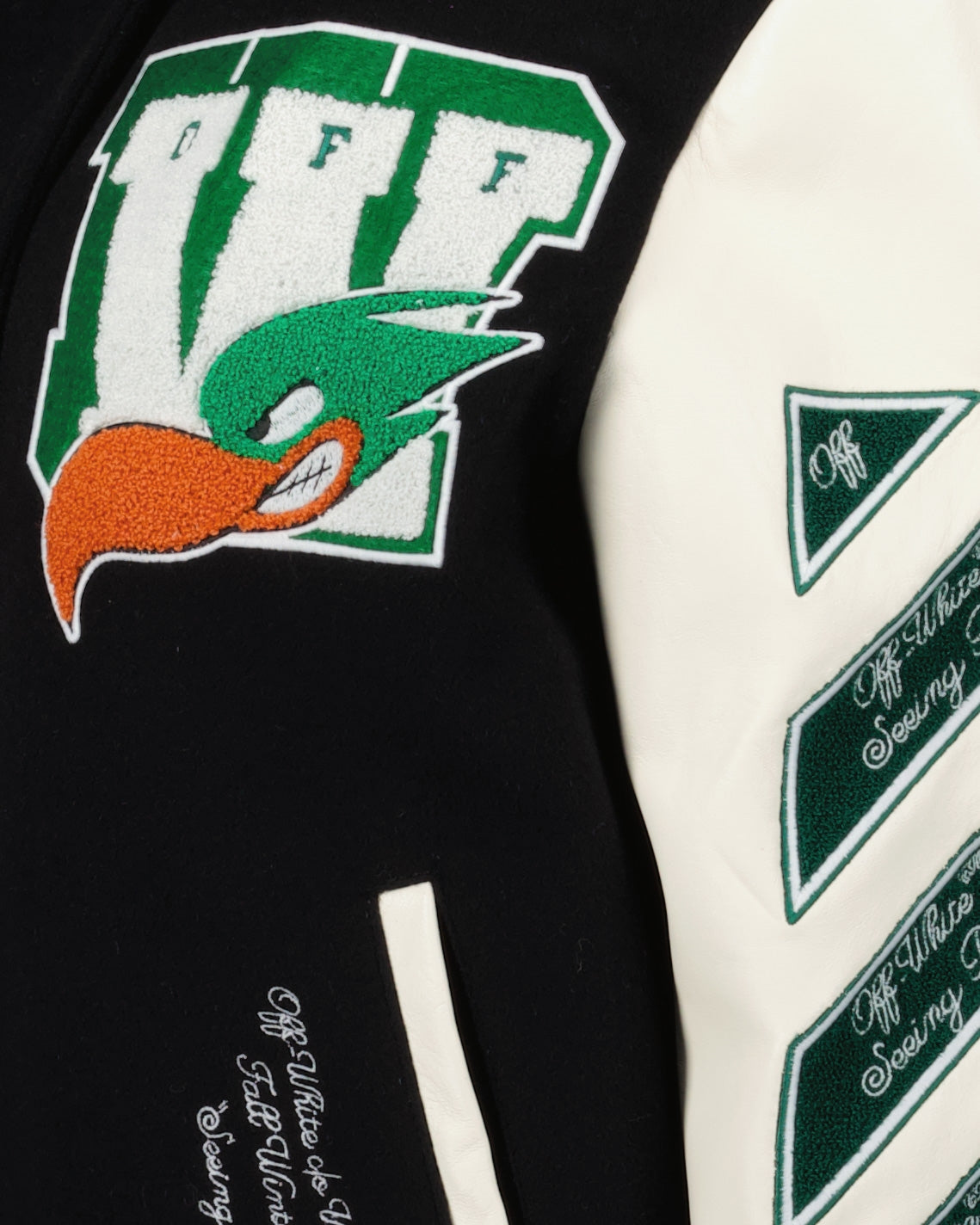 Vestes Bomber à patchs Off-White Noir Femme