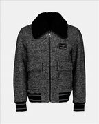 Giacche Bomber en laine Dolce & Gabbana Grigio Homme