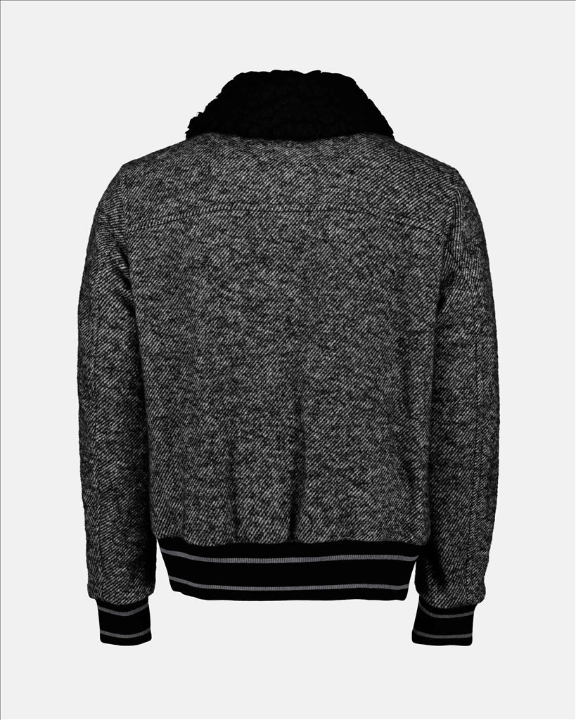 Giacche Bomber en laine Dolce & Gabbana Grigio Homme