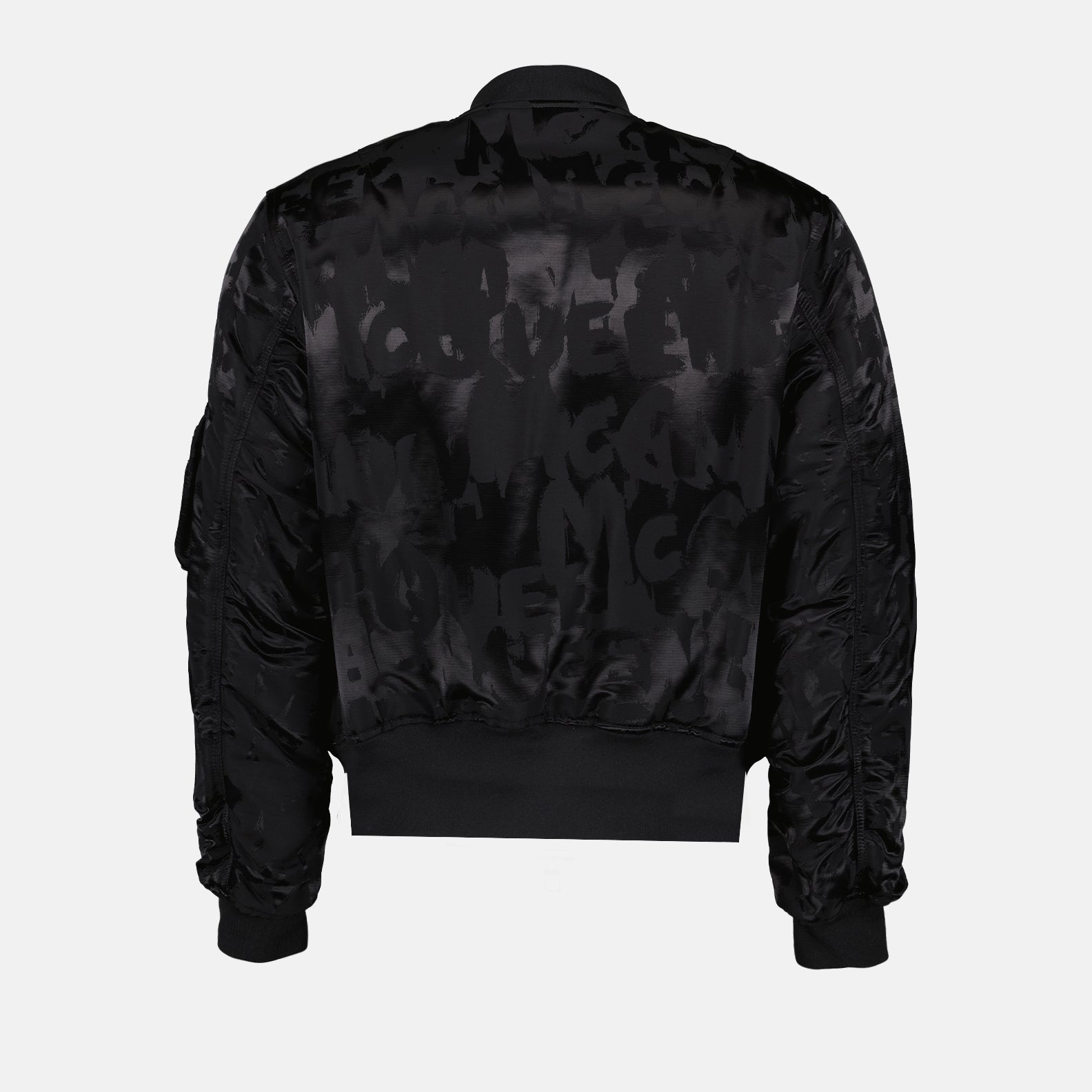 Chaquetas Bomber Graffiti Alexander McQueen Negro Homme