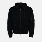 Jackets Logo plaque bomber jacket Dolce & Gabbana Black Homme