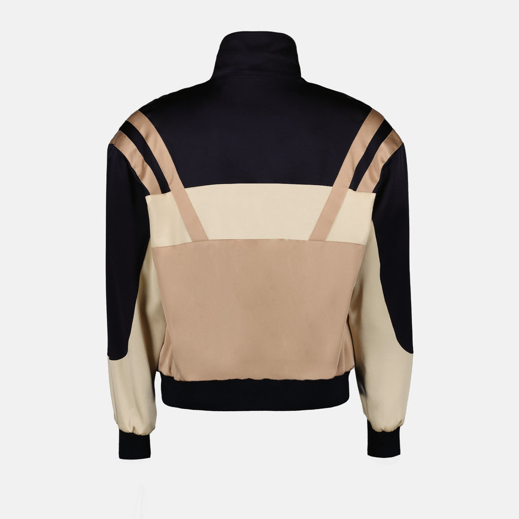 재킷 Bomber Teddy en satin Saint Laurent 베이지 Homme