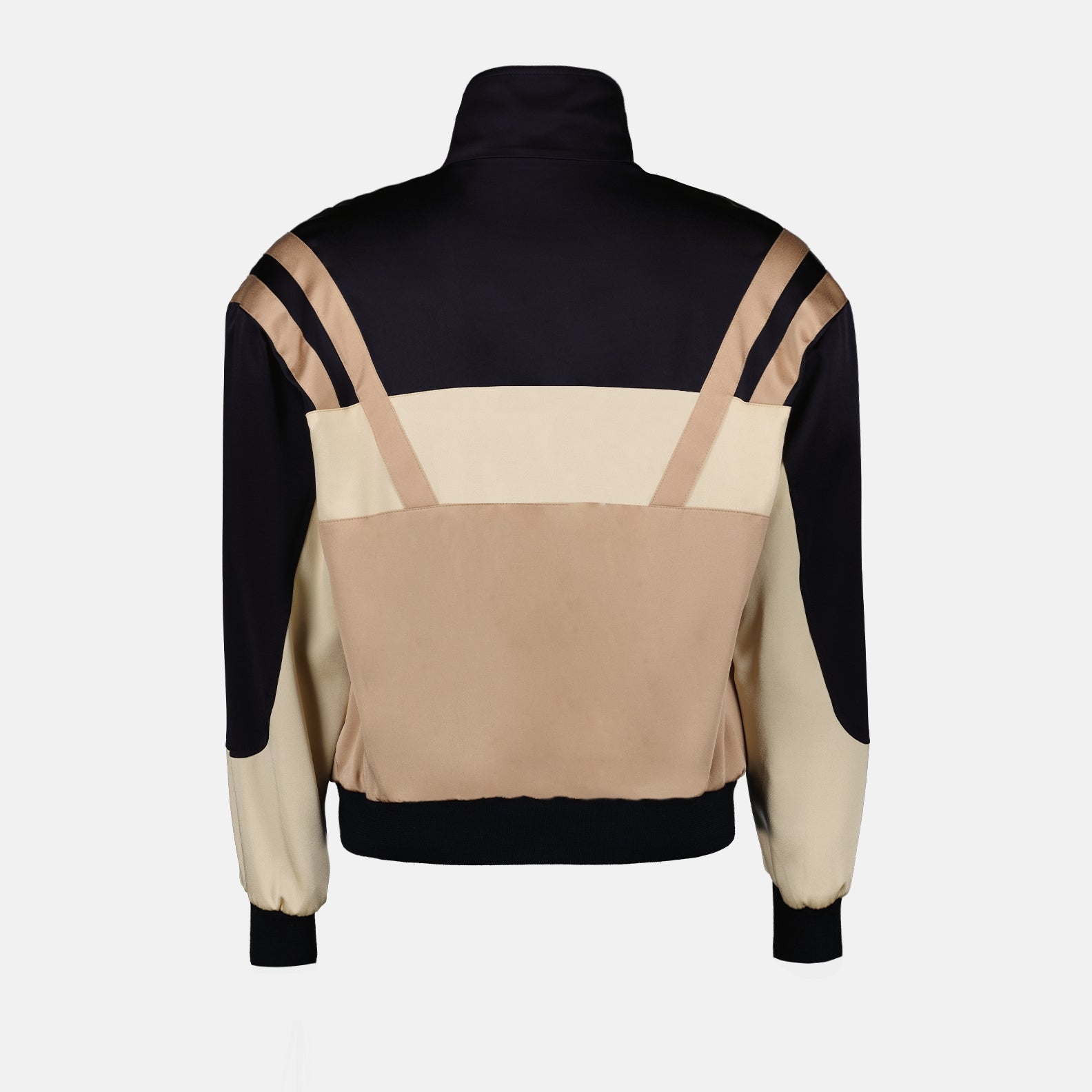 재킷 Bomber Teddy en satin Saint Laurent 베이지 Homme