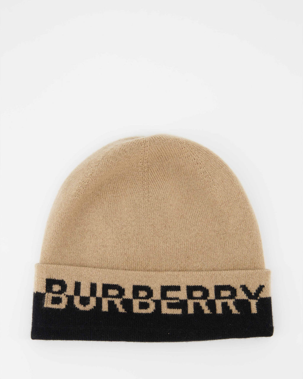 Chapeaux, casquettes et bonnets Bonnet à logo Burberry Beige Femme