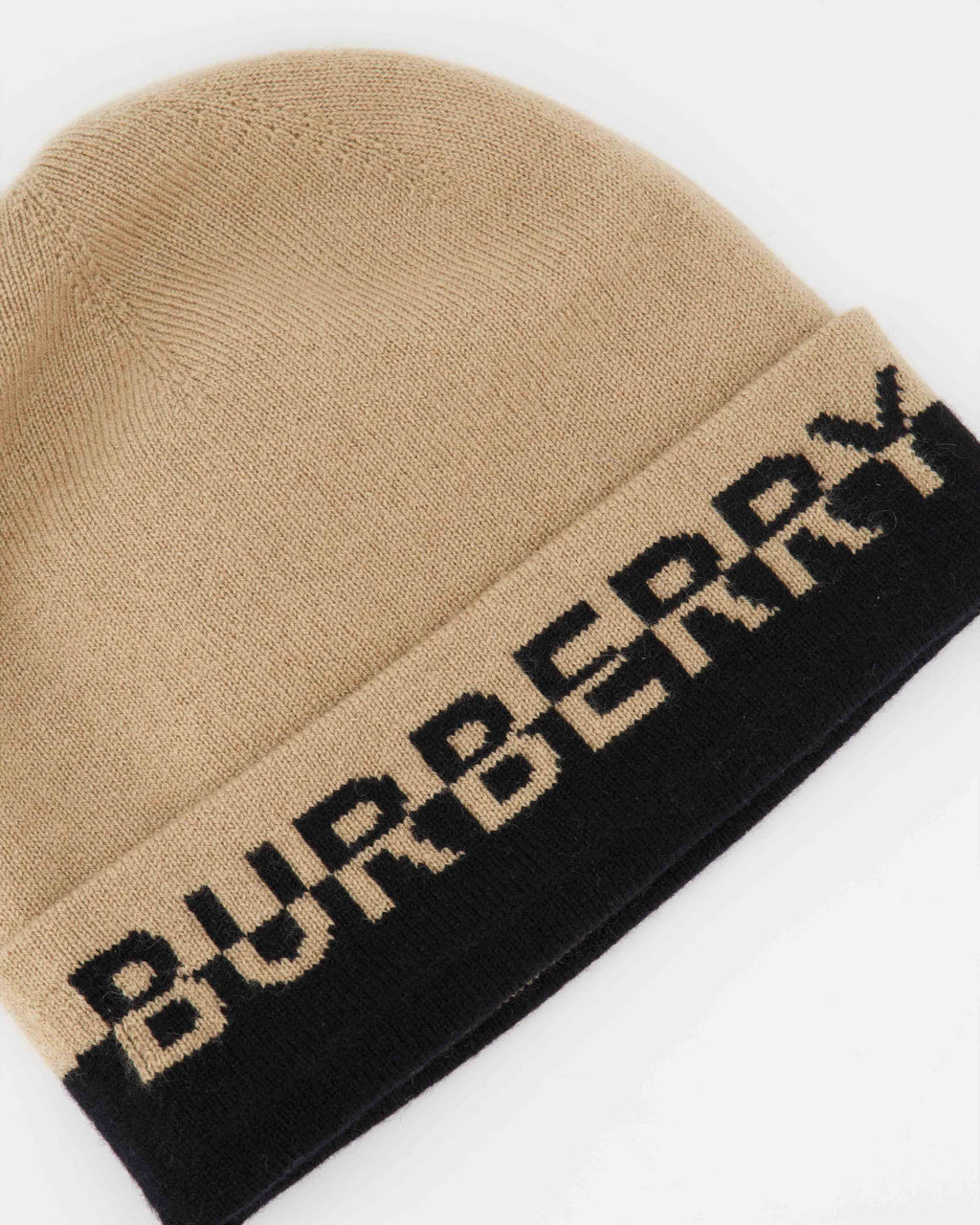 Chapeaux, casquettes et bonnets Bonnet à logo Burberry Beige Femme