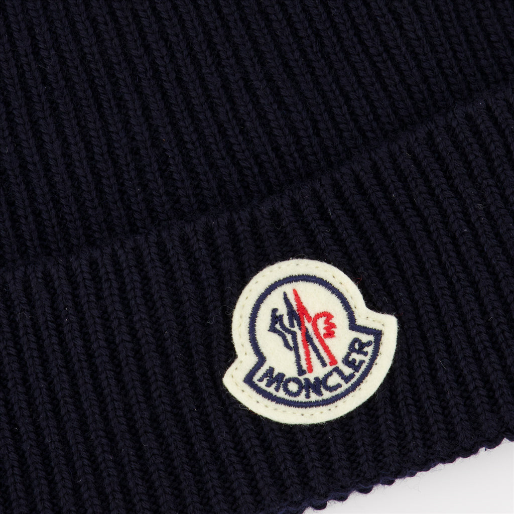 Chapeaux, casquettes et bonnets Bonnet à revers Moncler Bleu Homme
