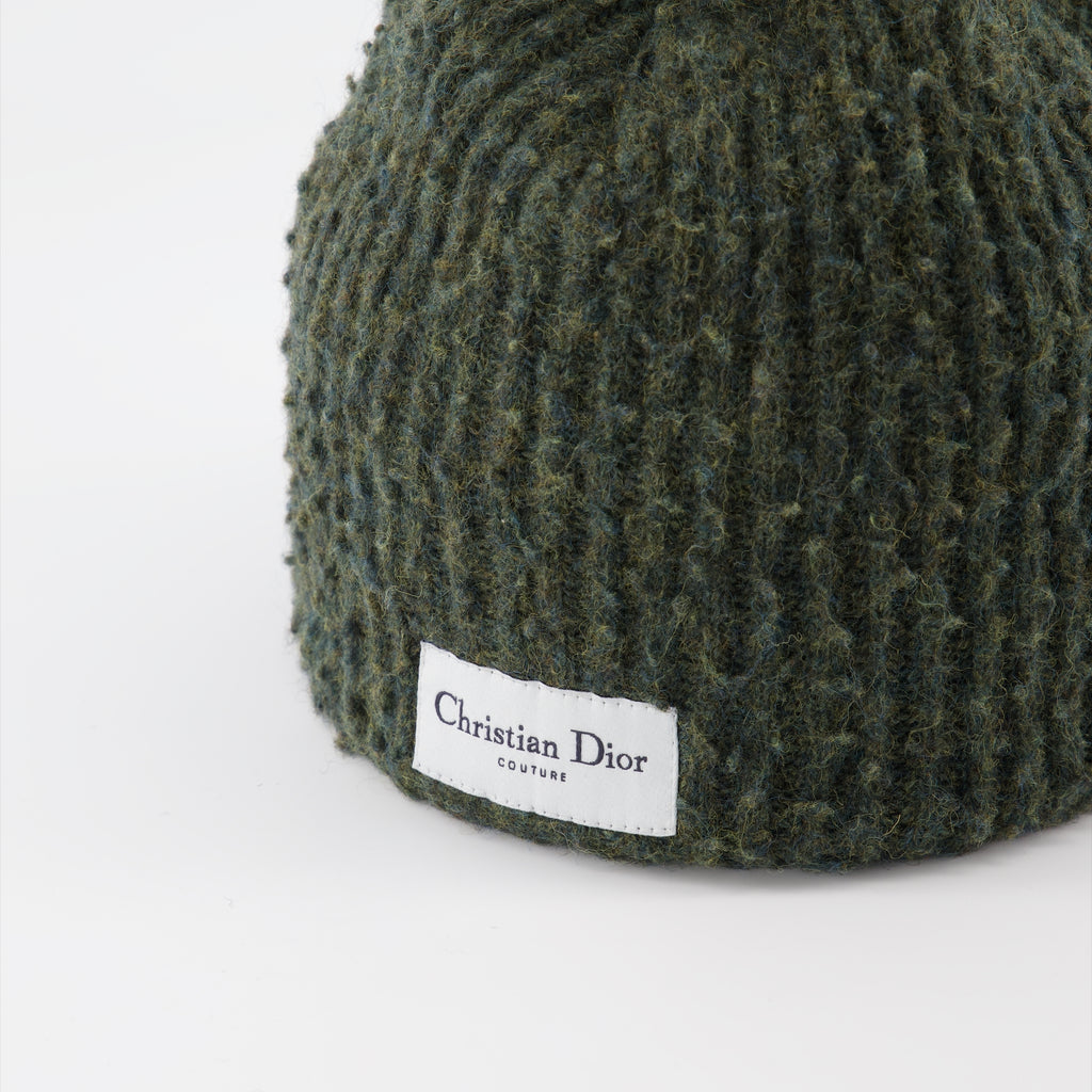 Chapeaux, casquettes et bonnets Bonnet côtelé Dior Vert Homme
