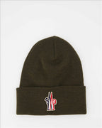 Hats, caps and beanies wool cap Moncler Grenoble Green Man