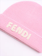 Accessoires Bonnet brodé Fendi Rose Enfants