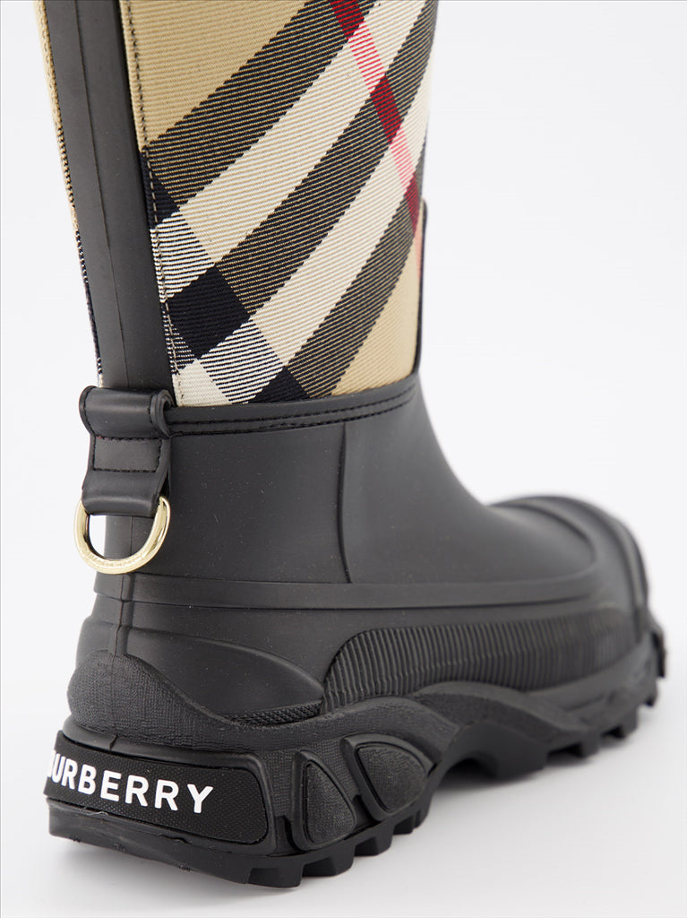 Baskets Bottes Ryan Burberry Beige Femme