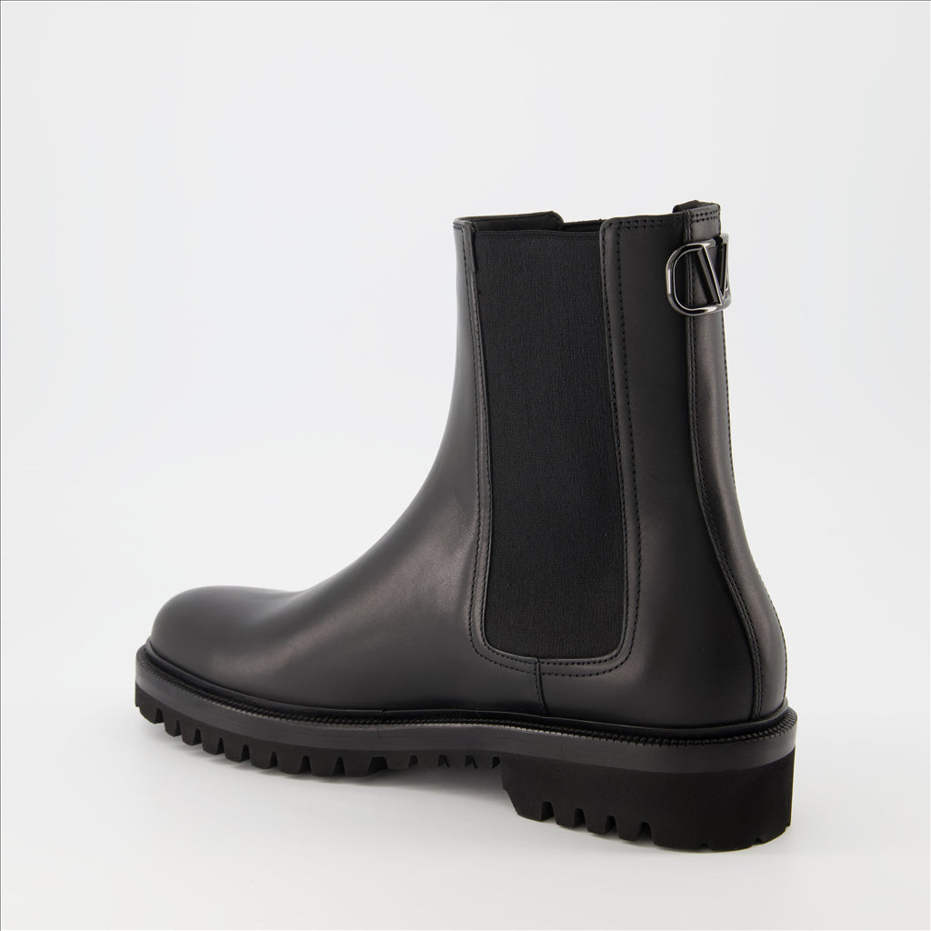 Bottes et bottines Bottines VLogo Valentino Garavani Noir Homme