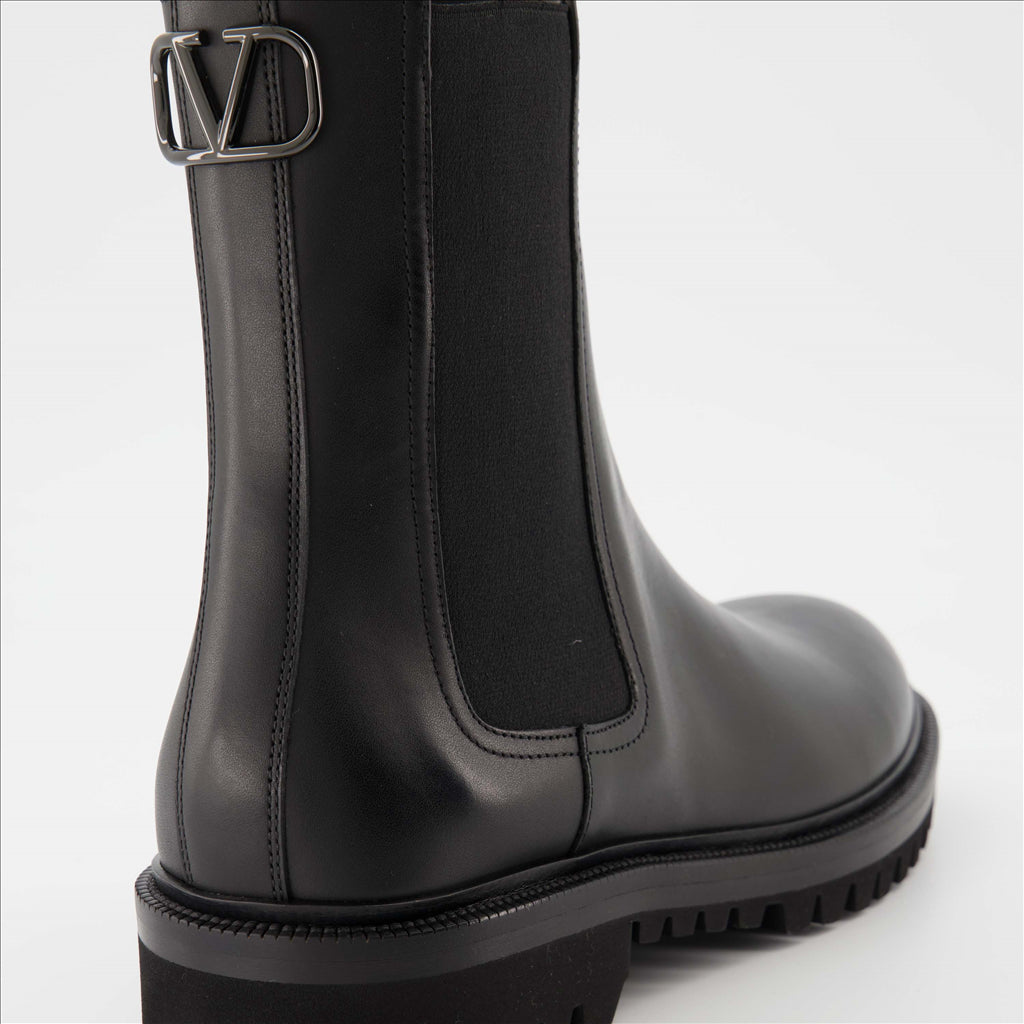 VLogo ankle boots