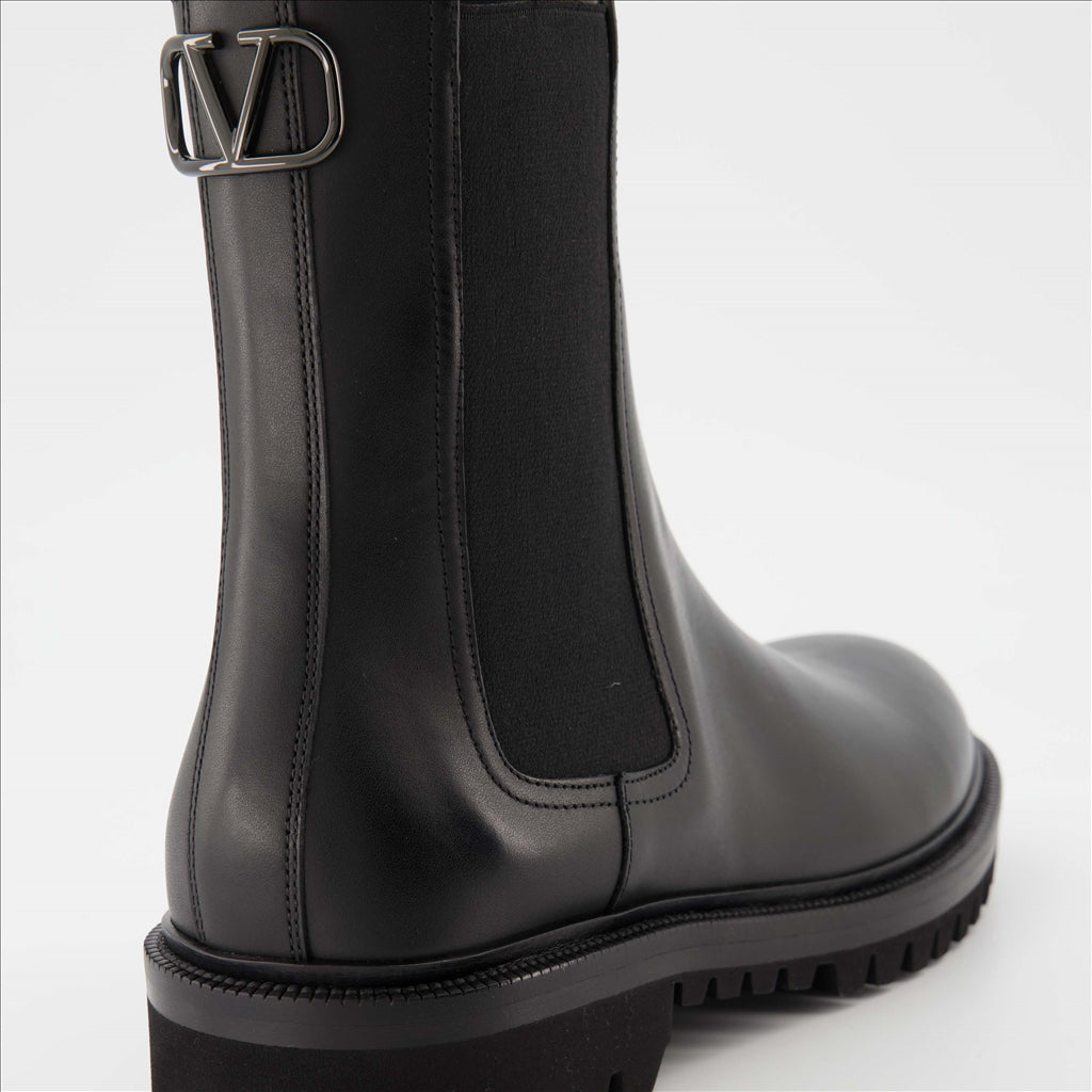 Bottes et bottines Bottines VLogo Valentino Garavani Noir Homme