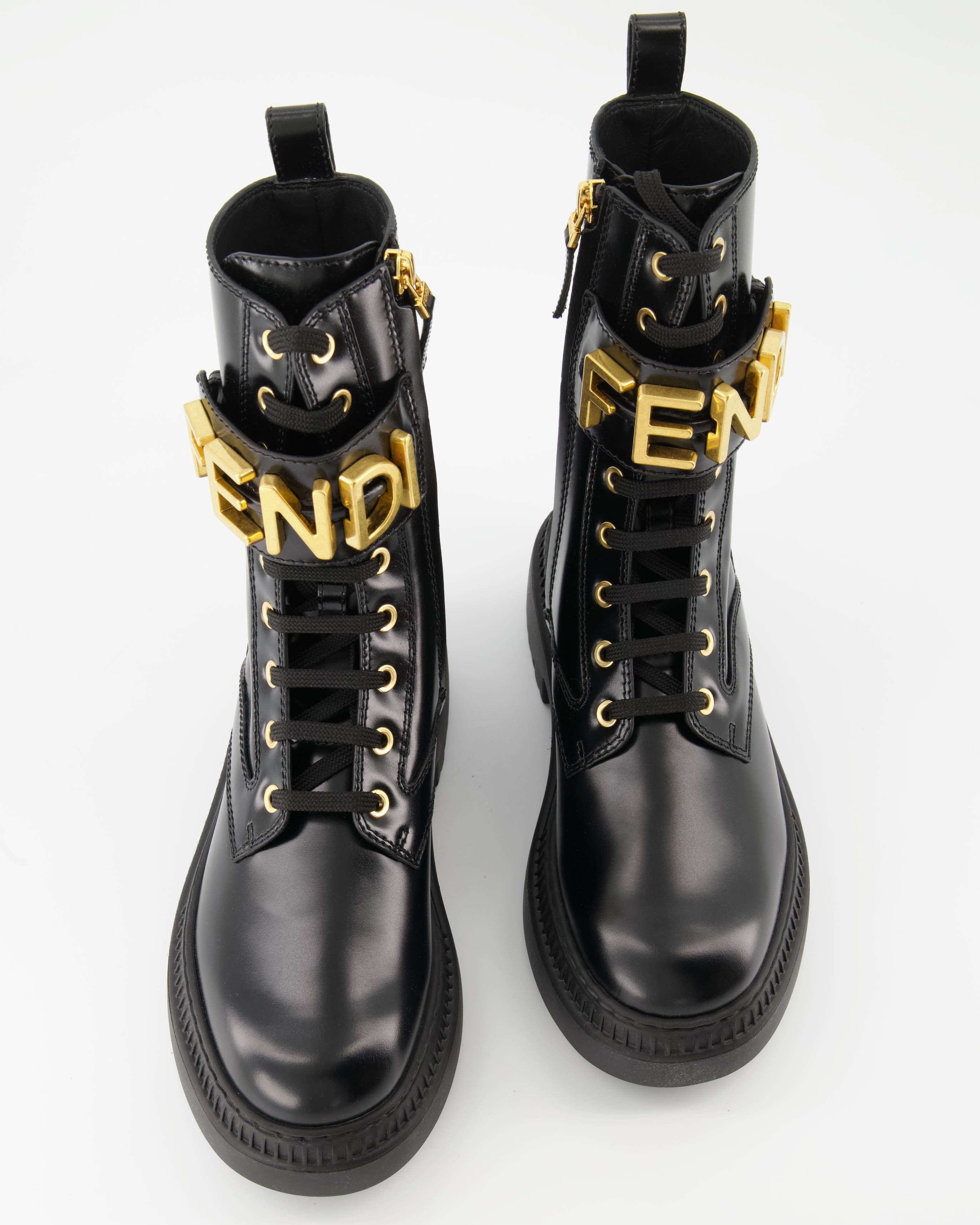 앵클부츠 Bottines Biker Fendi 검은색 Femme
