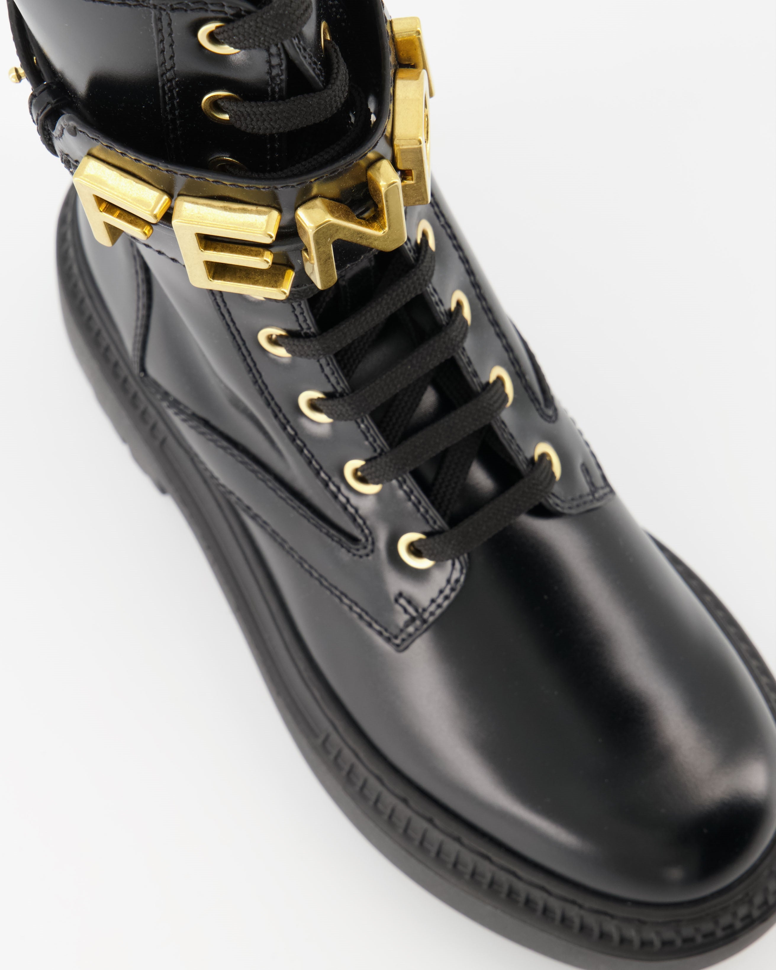 앵클부츠 Bottines Biker Fendi 검은색 Femme