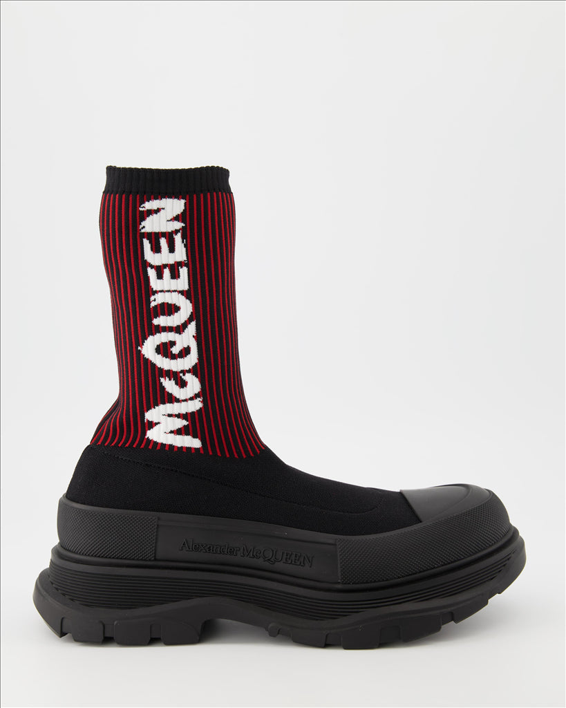 Boots and ankle boots Sock ankle boots Alexander McQueen Black Man