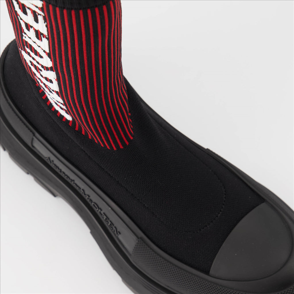 Boots and ankle boots Sock ankle boots Alexander McQueen Black Man