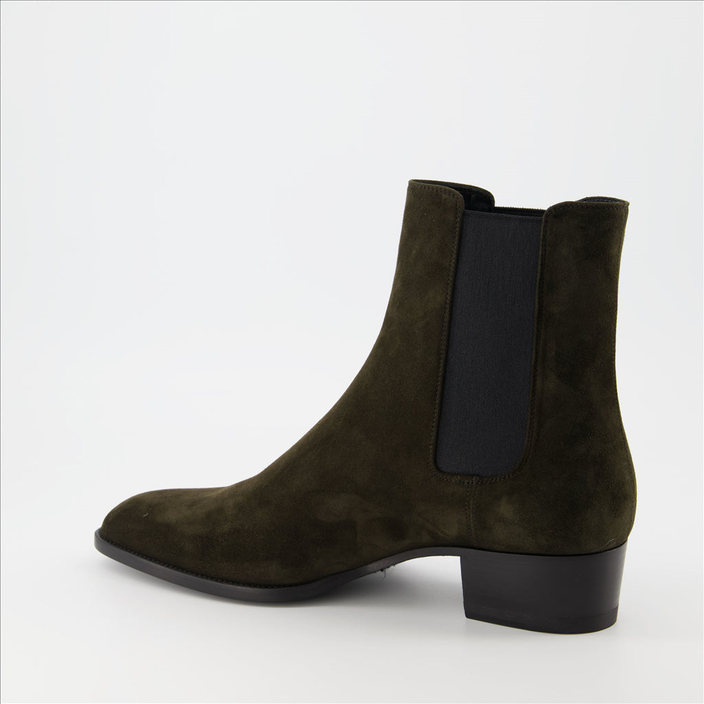 Bottes et bottines Bottines Chelsea Saint Laurent Marron Homme