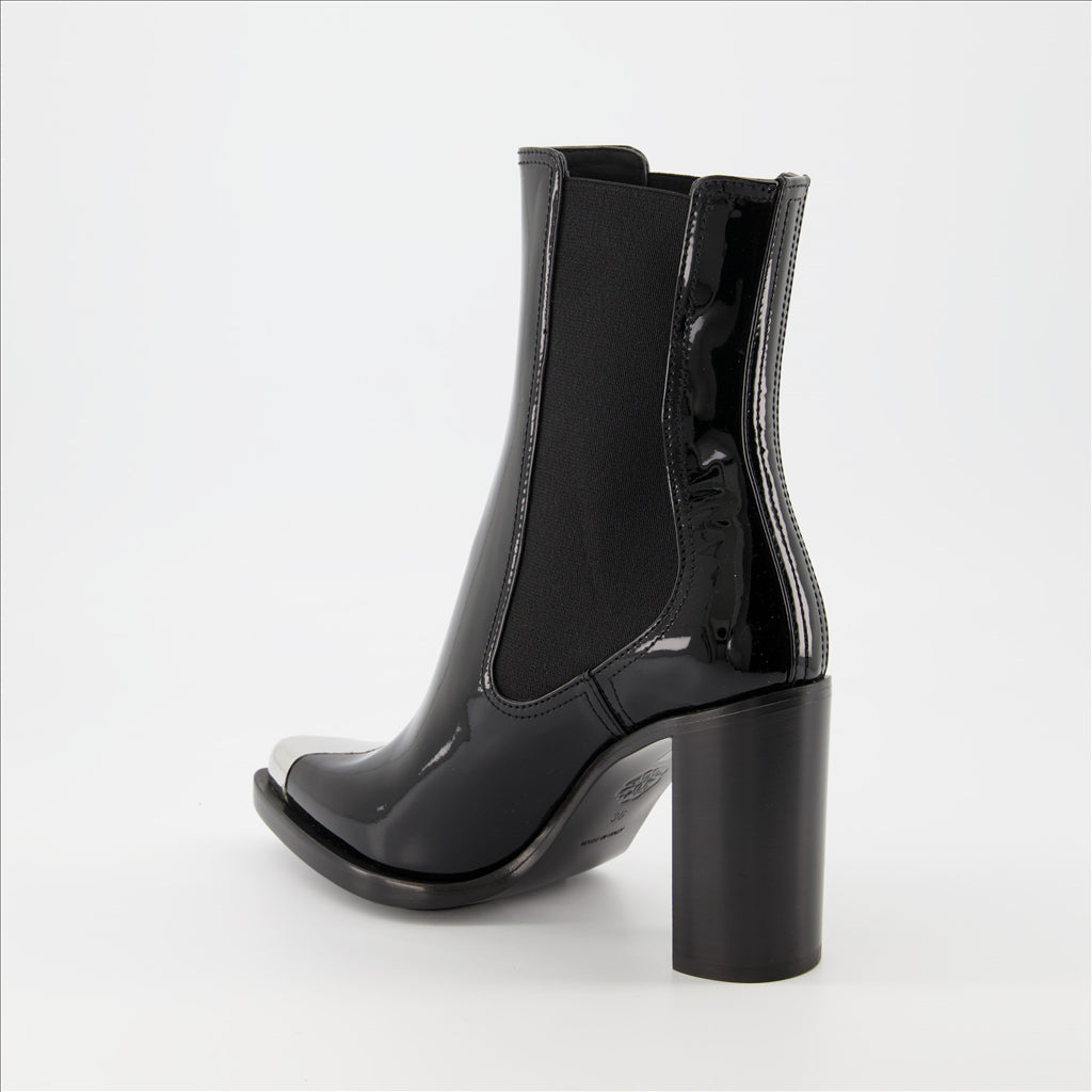 Boots Punk Chelsea Boots Alexander McQueen Black Women